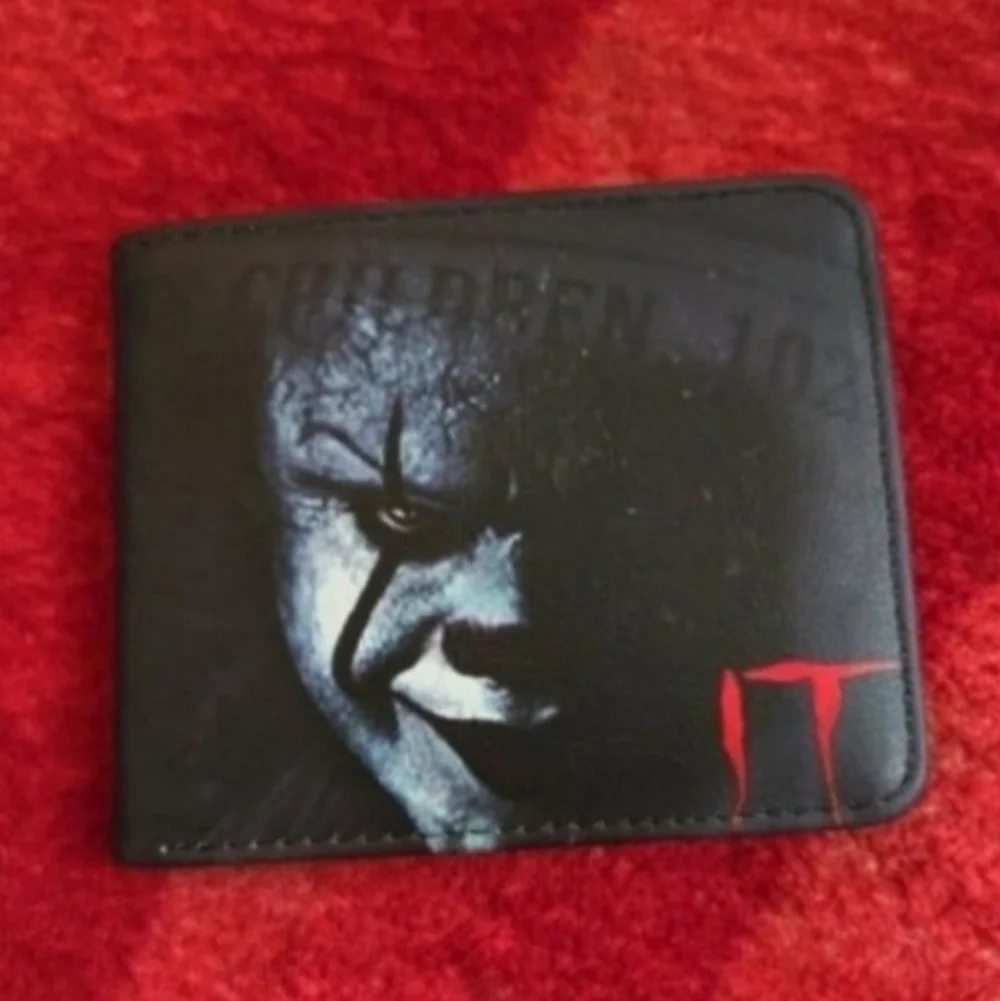 New It clown pennywise Halloween horror leather wallet